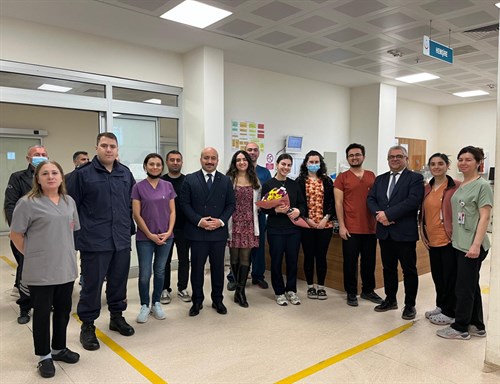 Kaymakamımız Sayın Onur ALİMOĞLU'ndan Tıp Bayramı Ziyareti